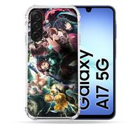 Coque Renforcée pour Samsung Galaxy A17 5G Manga Demon Slayer Groupe