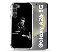 Coque Renforcée Pour Samsung Galaxy A26 5g Musique Johnny Hallyday Noir