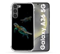 Coque Renforcée Pour Samsung Galaxy A36 5g Animal Tortue Noire Multicolore
