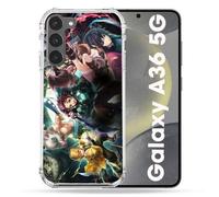 Coque Renforcée Pour Samsung Galaxy A36 5g Manga Demon Slayer Groupe