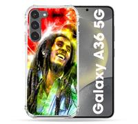 Coque Renforcée pour Samsung Galaxy A36 5G Musique Bob Marley Color