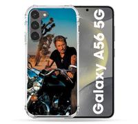 Coque Renforcée Pour Samsung Galaxy A56 5g Musique Johnny Hallyday Moto