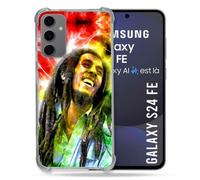 Coque Renforcée Pour Samsung Galaxy S24 Fe Musique Bob Marley Color