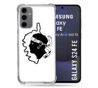 Coque Renforcée Pour Samsung Galaxy S24 Fe Voyage Corse Blanc