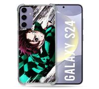 Coque Renforcée Pour Samsung Galaxy S24 Manga Demon Slayer Tanjiro