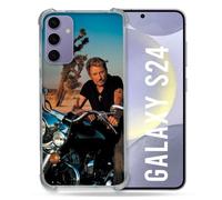 Coque Renforcée Pour Samsung Galaxy S24 Musique Johnny Hallyday Moto