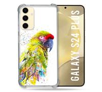 Coque Renforcée Pour Samsung Galaxy S24 Plus Animal Perroquet Jaune