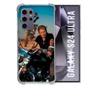 Coque Renforcée Pour Samsung Galaxy S24 Ultra Musique Johnny Hallyday Moto
