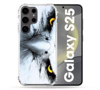 Coque Renforcée Pour Samsung Galaxy S25 Animal Aigle Royal Blanc