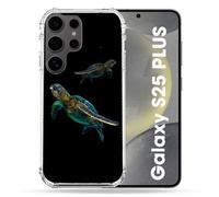 Coque Renforcée Pour Samsung Galaxy S25 Plus Animal Tortue Noire Multicolore