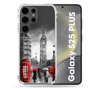Coque Renforcée Pour Samsung Galaxy S25 Plus Voyage Angleterre Londres Vintage
