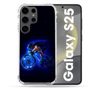 Coque Renforcée Pour Samsung Galaxy S25 Sport Cyclisme Bleu
