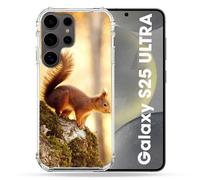 Coque Renforcée Pour Samsung Galaxy S25 Ultra Animal Ecureuil Bois