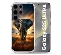 Coque Renforcée Pour Samsung Galaxy S25 Ultra Animal Elephant Savane