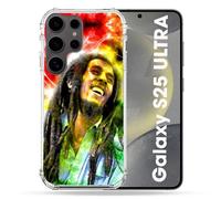 Coque Renforcée Pour Samsung Galaxy S25 Ultra Musique Bob Marley Color