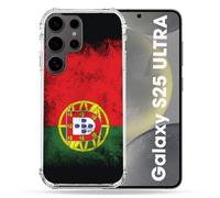 Coque Renforcée Pour Samsung Galaxy S25 Ultra Voyage Portugal Drapeau