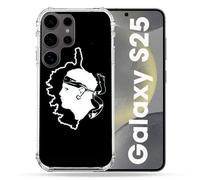 Coque Renforcée Pour Samsung Galaxy S25 Voyage Corse Noir