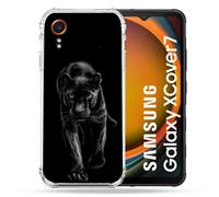 Coque Renforcée Pour Samsung Galaxy Xcover 7 Animal Panthère Noire