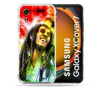 Coque Renforcée Pour Samsung Galaxy Xcover 7 Musique Bob Marley Color