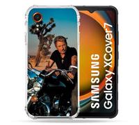Coque Renforcée Pour Samsung Galaxy Xcover 7 Musique Johnny Hallyday Moto