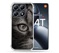 Coque Renforcée Pour Xiaomi 14t Pro Animal Chat Gris