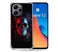 Coque Renforcée Pour Xiaomi Redmi 12 5g Tete De Mort Deflagration