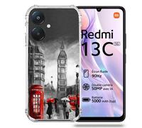 Coque Renforcée Pour Xiaomi Redmi 13c 5g Voyage Angleterre Londres Vintage