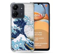 Coque Renforcée Pour Xiaomi Redmi 13c Peinture La Grande Vague