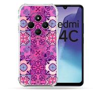 Coque Renforcée Pour Xiaomi Redmi 14c 4g Texture Carreau Ciment Violet