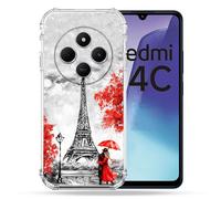 Coque Renforcée Pour Xiaomi Redmi 14c 4g Voyage France Paris Rouge