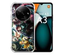 Coque Renforcée Pour Xiaomi Redmi A3 Manga Demon Slayer Groupe