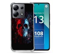 Coque Renforcée Pour Xiaomi Redmi Note 13 4g Tete De Mort Deflagration
