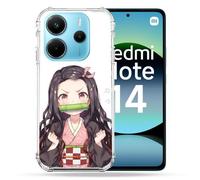 Coque Renforcée Pour Xiaomi Redmi Note 14 4g Manga Demon Slayer Nezuko