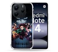 Coque Renforcée Pour Xiaomi Redmi Note 14 5g Manga Demon Slayer Noir