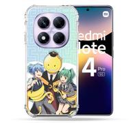 Coque Renforcée Pour Xiaomi Redmi Note 14 Pro 5g Manga Assassination Classroom Kuro Trio