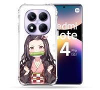 Coque Renforcée Pour Xiaomi Redmi Note 14 Pro 5g Manga Demon Slayer Nezuko