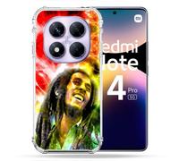Coque Renforcée Pour Xiaomi Redmi Note 14 Pro 5g Musique Bob Marley Color