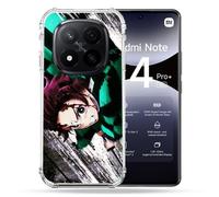 Coque Renforcée Pour Xiaomi Redmi Note 14 Pro Plus 5g Manga Demon Slayer Tanjiro