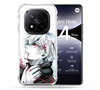 Coque Renforcée Pour Xiaomi Redmi Note 14 Pro Plus 5g Manga Tokyo Ghoul Kaneki Blanc