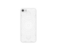 Coque renforcée rigide - Compatible iPod Touch 5 - design mandala blanc