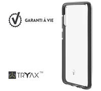 Coque renforcée Samsung Galaxy A70 LIFE 3m Transparente Contour Gris + Garantie à vie Force Case