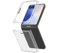 Coque renforcée Samsung Galaxy Z Flip 7 DUO 2m Transparente avec Paillettes + Garantie à vie Force Case