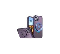 Jaym - Coque Renforcée Violet Compatible Avec Apple iPhone 16 Pro - Compatible Magsafe - Bumper En Couleur, Dos Fumé Et Finition Chromée De L'anneau Magnétique
