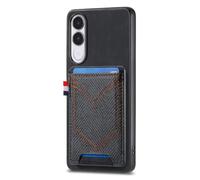 COQUE Rétro Denim Portefeuille Vivo V70 FE, Antichoc-Noir