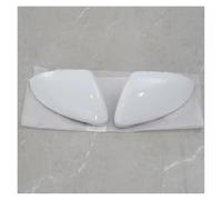 Coque Rétroviseur Coque De Rétroviseur Pour VW Pour Golf 7 MK7 Pour GTI 2014-2018 Noir Et Blanc En Carbone Accessoire De Voiture(White pair)