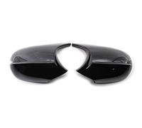 Coque Rétroviseur, Couvercle de Rétro Coppia Calotte Specchietti Stile M3 bon usage pour BMW E90 E91 E92 E93 LCI Facelift 2008-2011 (Nero Lucido/Look Carbonio)(Glossy Black)