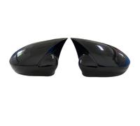 Coque Rétroviseur Couverture 1 Paire De Coques Rétroviseur Pour Fiat 500 2007-2021, Accessoires Voiture(Glossy Black)