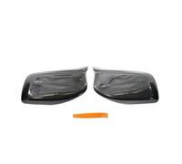 Coque Rétroviseur Exterieur Pour BMW E60 E61 E63 E64 (2004-2007) Lot De 2 Coques De Rétroviseurs Noir Brillant(Carbon One Pair)