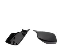 Coque Rétroviseur Extérieur Pour BMW Série 5 E60 E61 E63 E64 2004-2008 520i 525i 528i 528xi 530i 2Piece En Fiber Carbone Aspect Noir Rétroviseur Latéral Couvercles(Black)