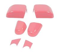 Coque Rétroviseur Exterieur Pour Jeep Pour Wrangler JL Pour Gladiator JT 2018 2019 2020 2021 2022 2023 2024 Up Voiture Rétroviseur Base Décoration Couverture(Pink A)
